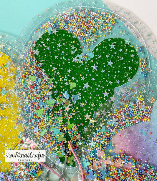 *ATRP* Green shaker balloon flat bag (READY TO SHIP)