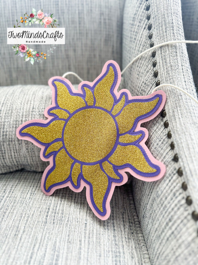 Pink Purple Gold Sun flat bag (READY TO SHIP)