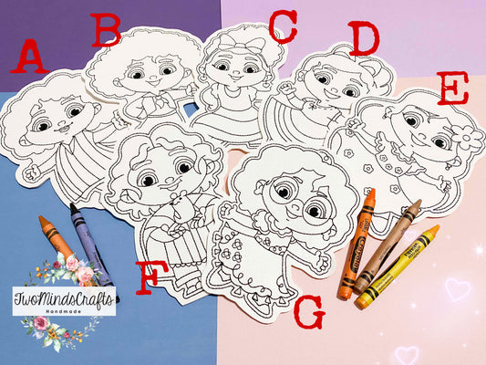 Flat Vinyl Doodles - Enchanted Family (READY TO SHIP)