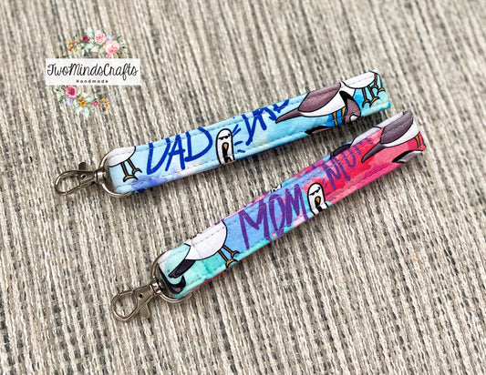 Wristlet keyfobs - Birds (READY TO SHIP)