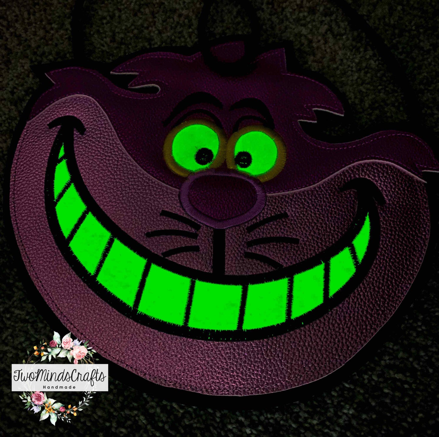 Glow In The Dark Cheeky Cat flat bag (READY TO SHIP)
