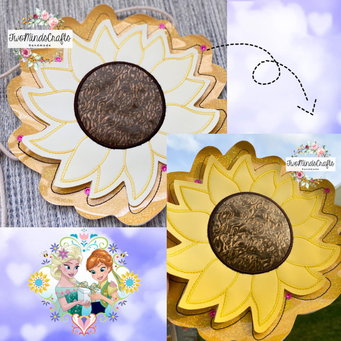 UV sensitive sunflower flat bag (READY TO SHIP)