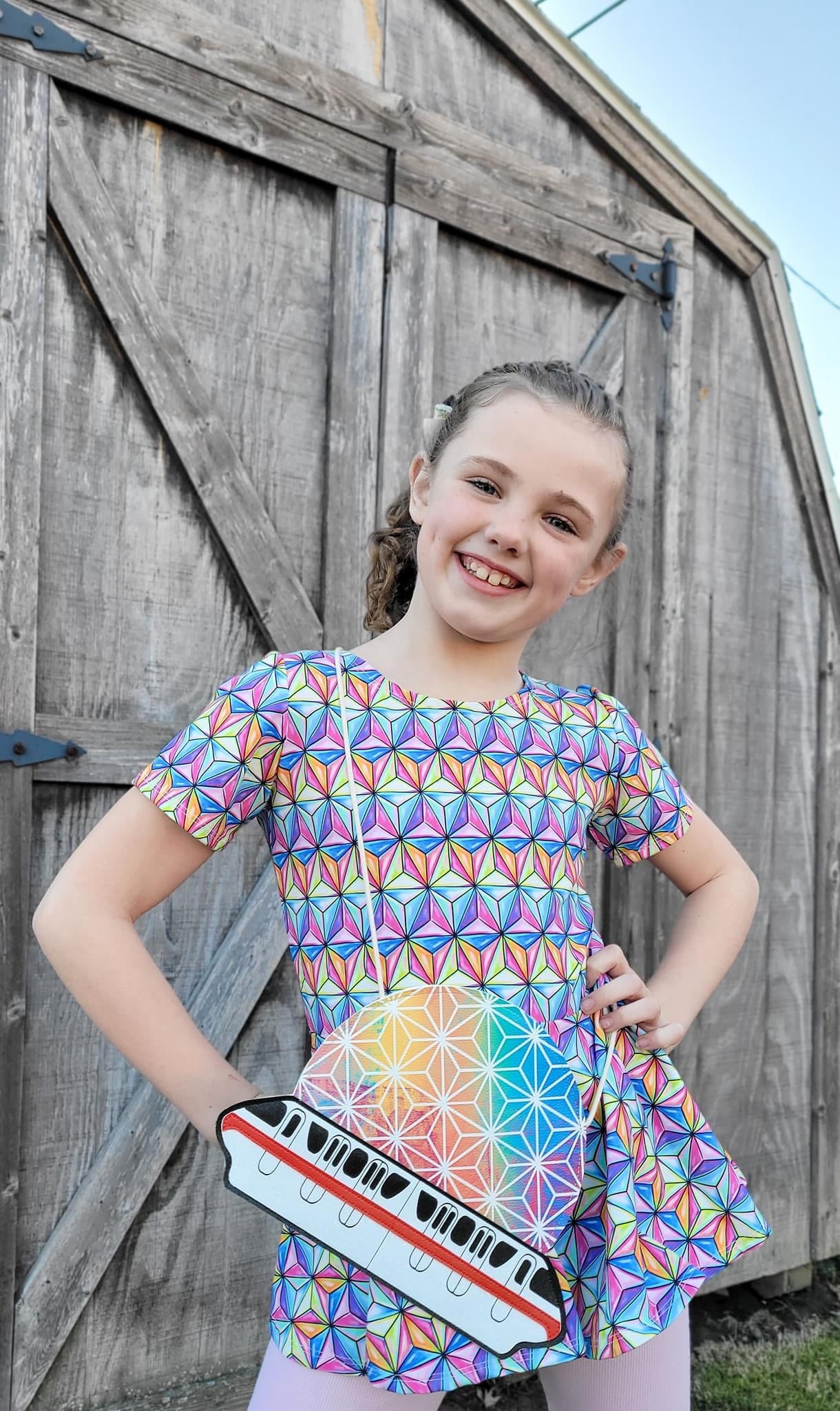 Monorail Rainbow flat lay bag (READY TO SHIP)