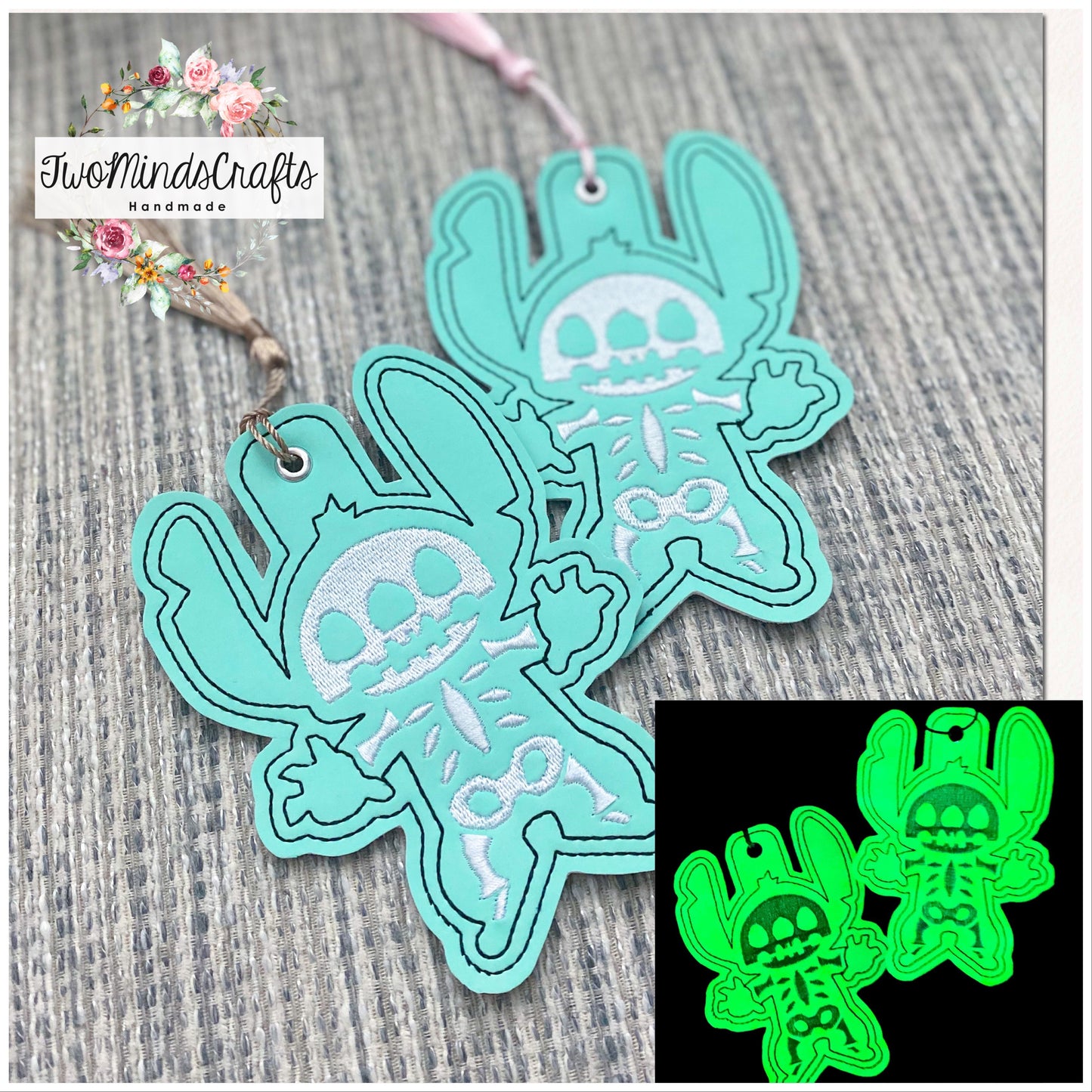 Glow In The Dark Alien bookmark (READY TO SHIP)