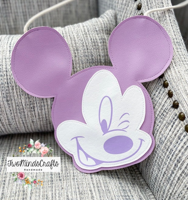 Pastel Purple Boy Mouse flat lay bag (READY TO SHIP)