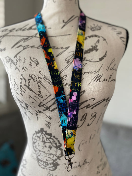 Classic lanyard - maps (READY TO SHIP)